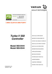 Varian Turbo-V 550 Notice De Mode D'emploi