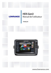 Lowrance HDS Gen3 Manuel De L'utilisateur