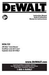 DeWalt DCBL722 Guide D'utilisation