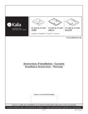 Kalia Castylat EKLA FU1451 Instructions D'installation - Garantie