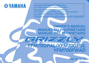 Yamaha YFM70GPAL Manuel Du Propriétaire