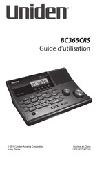 Uniden BC365CRS Guide D'utilisation