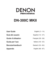 Denon Professional DN-300C Guide D'utilisation