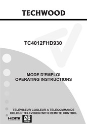 TECHWOOD TC4012FHD930 Mode D'emploi