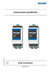 Sulzer ABS CA 461 Guide D'installation