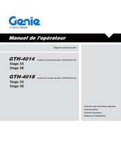 Terex Genie GTH4018 SR Manuel De L'opérateur