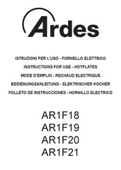 ARDES AR1F21 Mode D'emploi