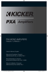 Kicker PXA.1 Série Manuel D'utilisation