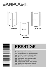 Sanplast PRESTIGE KN2/PRIII Notice De Montage