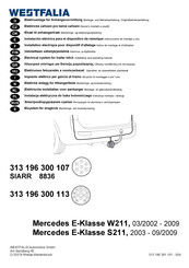 Westfalia 313 196 300 107 Notice De Montage Et D'utilisation