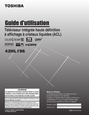 Toshiba 42HL196 Guide D'utilisation