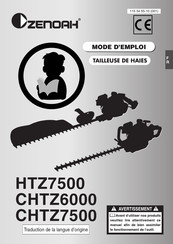Zenoah CHTZ7500 Mode D'emploi