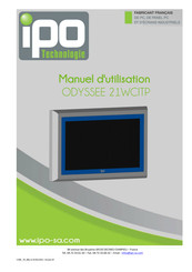 IPO Technologie ODYSSEE 21WCITP Manuel D'utilisation