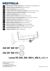 Westfalia 335 357 300 107 Notice De Montage Et D'utilisation