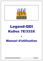 QDI Legend-QDI KuDoz 7E/333X Manuel D'utilisation