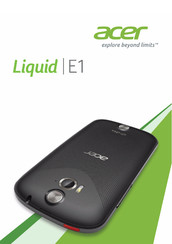 Acer Liquid E1 V360 Manuel De L'utilisateur