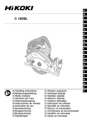 HIKOKI C 18DBL Mode D'emploi