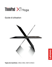 Lenovo ThinkPad X1 Yoga Guide D'utilisation