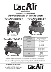 LACAIR TwinAir 28/150 T Notice D'emploi