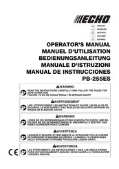 Echo PB-255ES Manuel D'utilisation