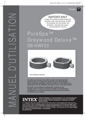 Intex PureSpa Greywood Deluxe SB-HWF20 Manuel D'utilisation