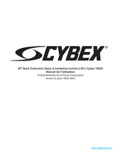 CYBEX 16022 Manuel De L'utilisateur