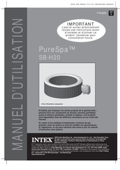 Intex PureSpa SB-H20 Manuel D'utilisation