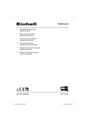 EINHELL 44.620.00 Mode D'emploi D'origine