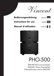 VINCENT PHO-500 Manuel D'utilisation