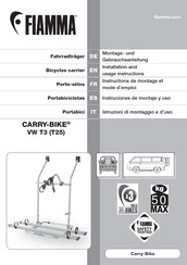 Fiamma CARRY-BIKE VW T25 Instructions De Montage Et Mode D'emploi