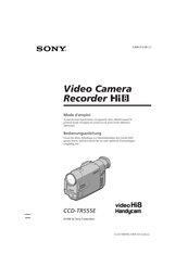 Sony Handycam CCD-TR555E Mode D'emploi