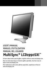 NEC MultiSync LCD1990SXi Manuel D'utilisation