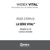 Widex Vital VL-19 Mode D'emploi