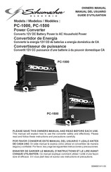 Schumacher Electric PC-1000 Guide D'utilisation