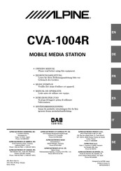 Alpine CVA-1004R Mode D'emploi