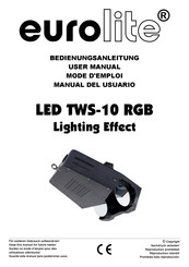 EuroLite LED TWS-10 RGB Mode D'emploi