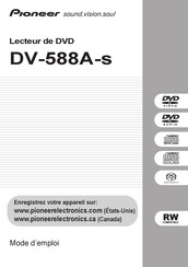 Pioneer DV-588A-S Mode D'emploi