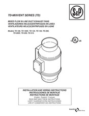 S&P TD-125 Instructions De Montage