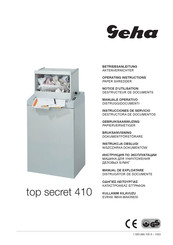 GEHA top secret 410 Notice D'utilisation