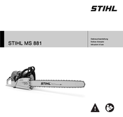 Stihl MS 881 Notice D'emploi