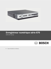 Bosch 670 Série Manuel D'installation