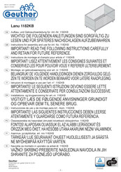 Geuther Lanu 1182KB Instructions De Montage Et D'emploi