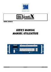 Analog way Di-Ventix DVX8022 Manuel Utilisateur