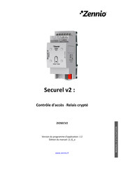 Zennio Securel v2 Manuel D'utilisation