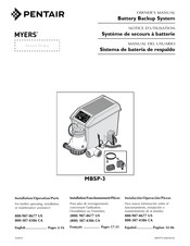 Pentair MYERS MBSP-3 Notice D'utilisation