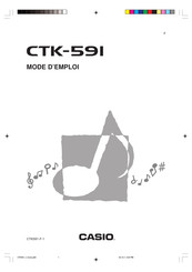 Casio CTK-591 Mode D'emploi