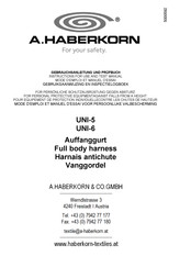 A.HABERKORN UNI-5 Mode D'emploi Et Manuel D'essai