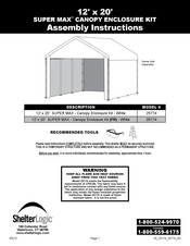 ShelterLogic SUPER MAX 25174 Instructions De Montage