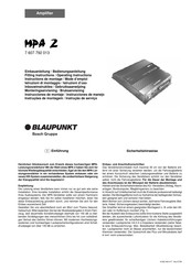 Blaupunkt 7 607 792 013 Mode D'emploi