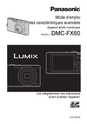 Panasonic LUMIX DMC-FX60 Mode D'emploi